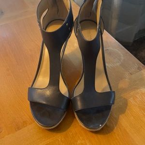 Michael by Michael Kors Navy Blue Wedges